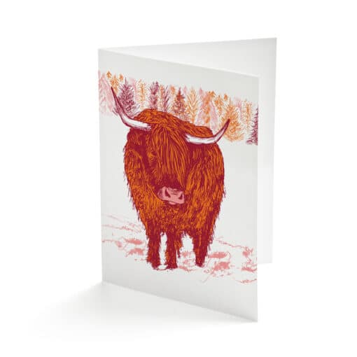 Cherith Harrison Highland Cow Card
