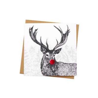 Cherith Harrison Stag Christmas Card