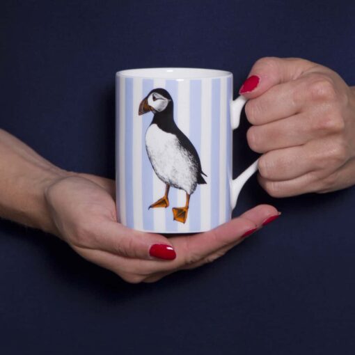 Puffin mug by Cherith Harrison