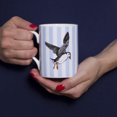 Puffin mug by Cherith Harrison