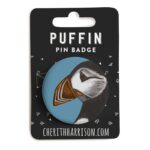 Puffin Pin Badge by Cherith Harrison