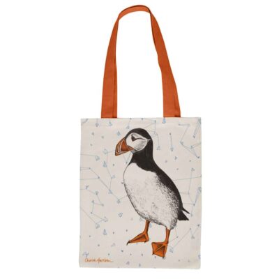 Puffin Canvas Eco Shopper Bag by Cherith Harrison