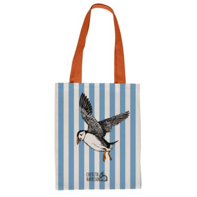 Puffin Canvas Eco Shopper Bag by Cherith Harrison