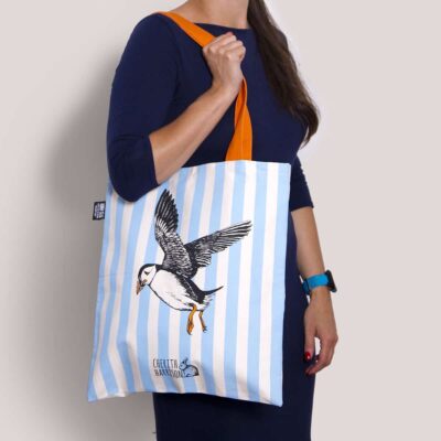 Puffin Tote Bag by Cherith Harrison
