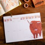 Highland Cow Weekly Planner by Cherith Harrison
