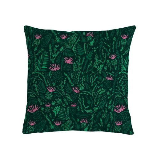 thistle and butterfly cushion by Cherith Harrison