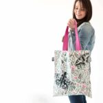 Thistles and butterflies tote bag by Cherith Harrison