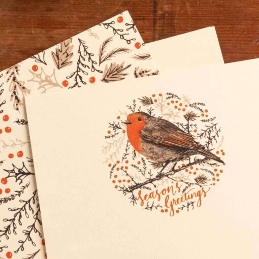 Christmas Robin Thank You Letters by Cherith Harrison