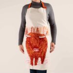 Highland Cow apron by Cherith Harrison