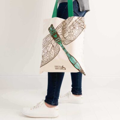 Dragonfly tote bag by Cherith Harrison