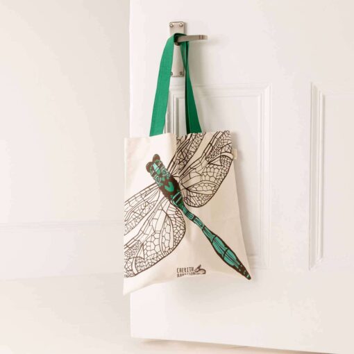 Dragonfly tote bag by Cherith Harrison