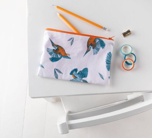 Kingfisher Pencil Case by Cherith Harrison