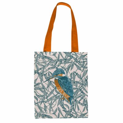 Kingfisher Canvas Eco Shopper Bag by Cherith Harrison