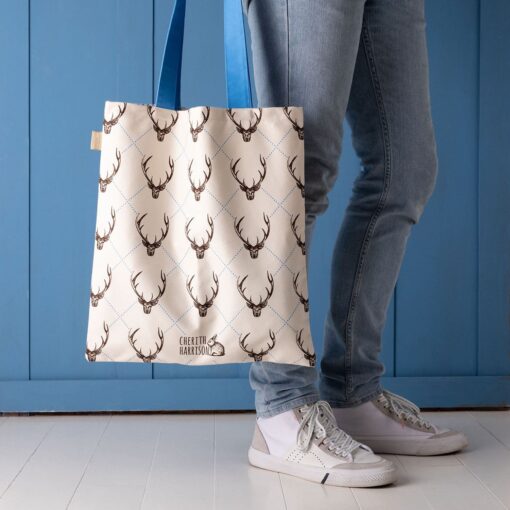 stag canvas shopper bag by Cherith Harrison