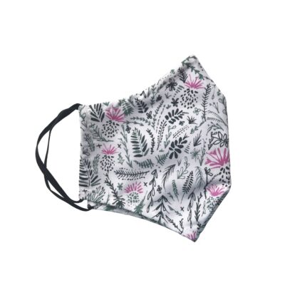 Floral Face Mask design by Cherith Harrison and made in the UK
