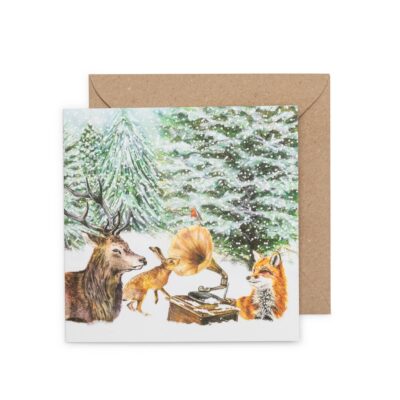 Winter Woodland Christmas Card by Cherith Harrison