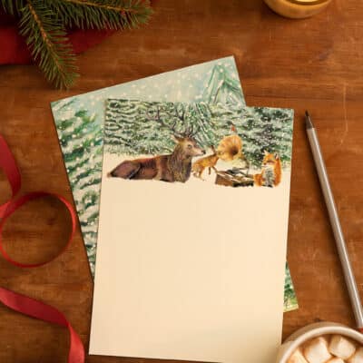 Winter Woodland Christmas Writing Set