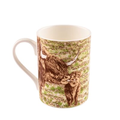 Highland Cow Bath Time mug by Cherith Harrison