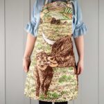 Highland Cow Love Apron by Cherith Harrison