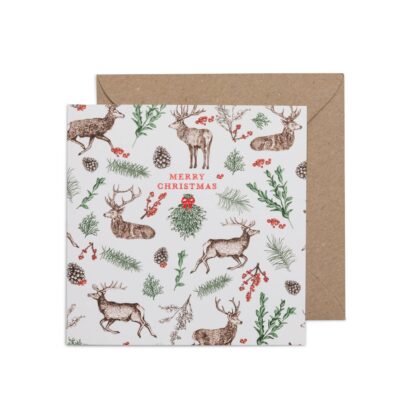 Reindeer Christmas card by Cherith Harrison