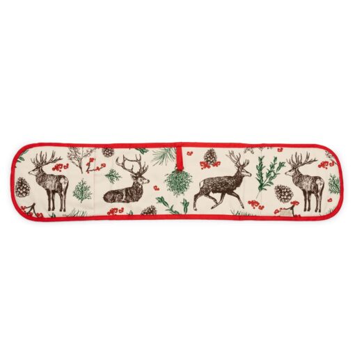 Christmas Reindeer Oven Gloves by Cherith Harrison