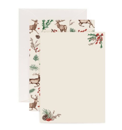 Christmas Reindeer Letter Writing Set by Cherith Harrisong