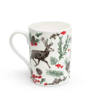 Cherith Harrison Christmas Reindeer Bone China Mug
