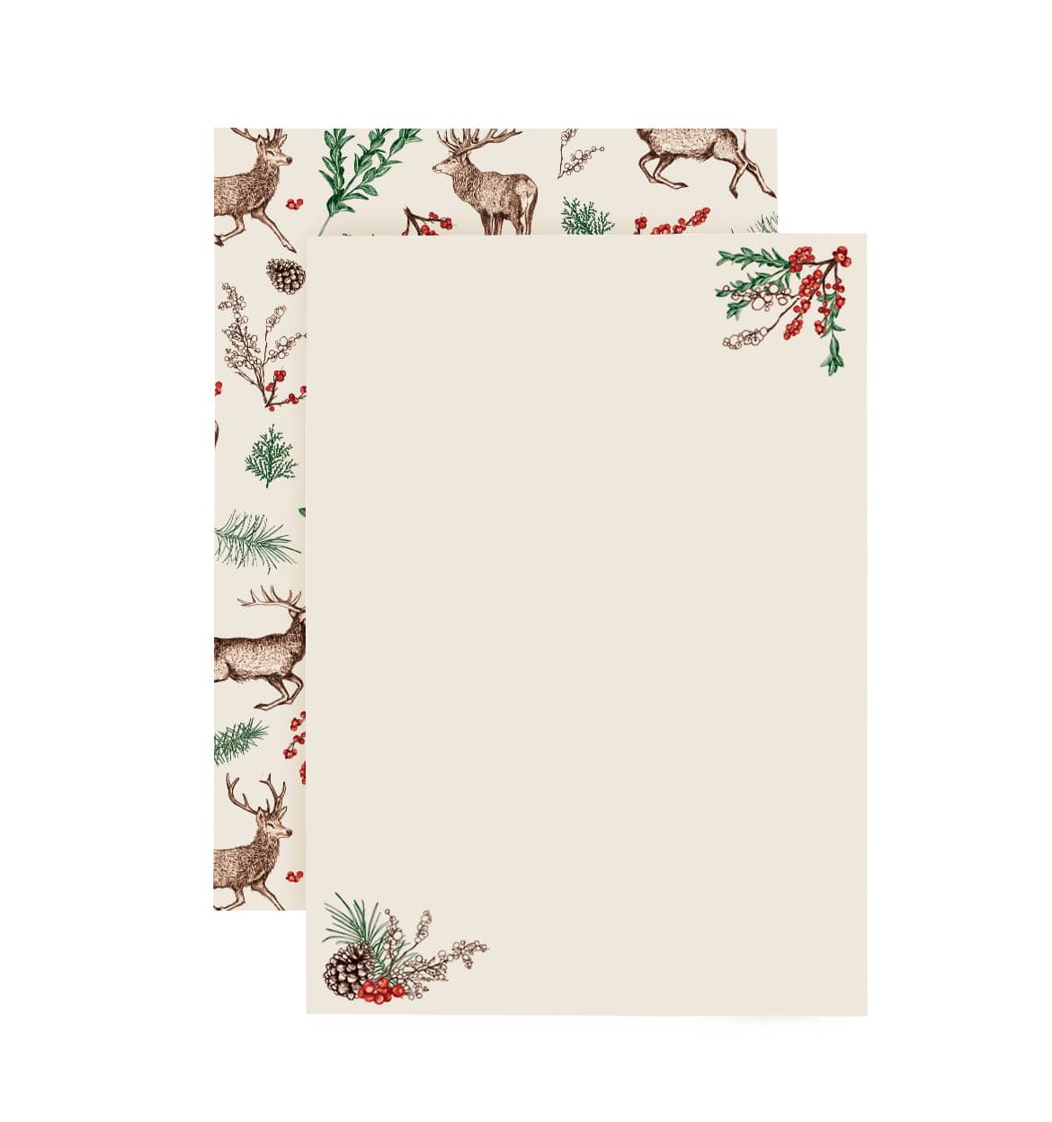 Christmas Reindeer Writing Set with C6 Envelopes