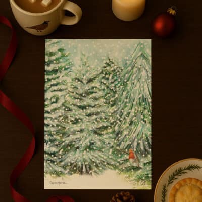 Christmas Writing Sets Reverse Winter Woodland