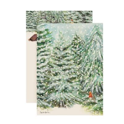 Winter Woodland Writing Set with C6 Envelopes Reverse
