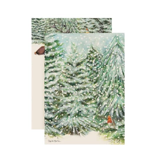 Winter Woodland Writing Set with C6 Envelopes Reverse