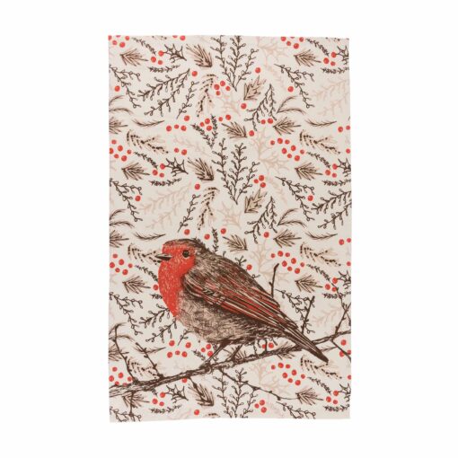 Cherith Harrison Robin Cotton Tea Towel
