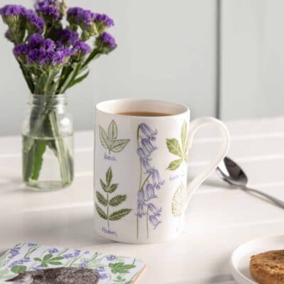 Cherith Harrison Bluebell Woodland Bone China Mug