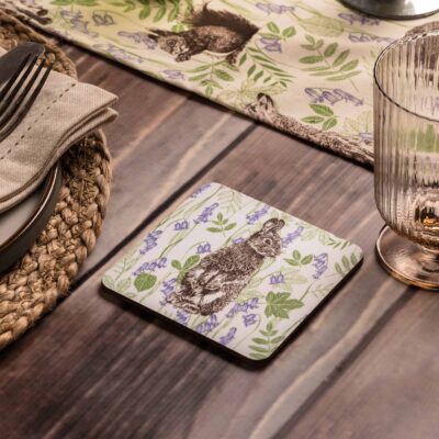 Cherith Harrison Woodland Creatures Rabbit Coaster