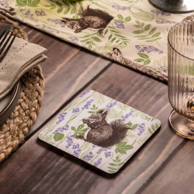 Cherith Harrison Woodland Creatures Red Squirrel Coaster