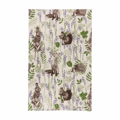 Cherith Harrison Woodland Creatures Tea Towel