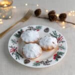Cherith Harrison Christmas Garden Side Plate with Mince Pies