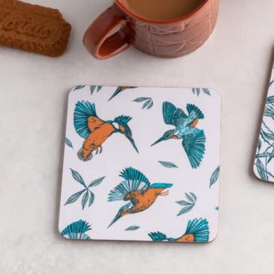 Cherith Harrison Flying Kingfisher Coaster