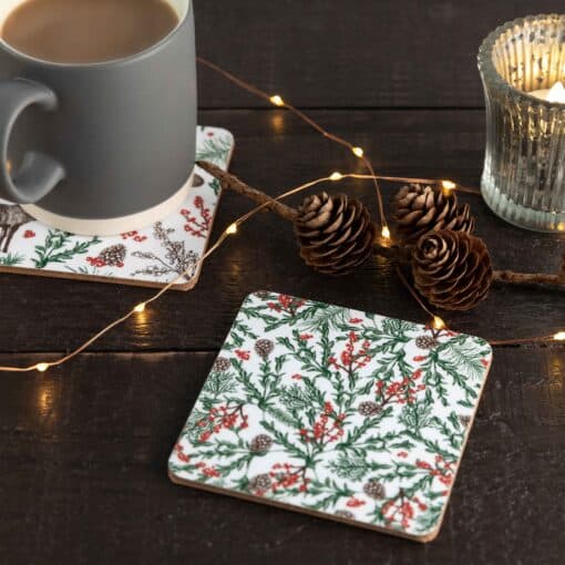 Cherith Harrison Christmas Reindeer Coaster Set
