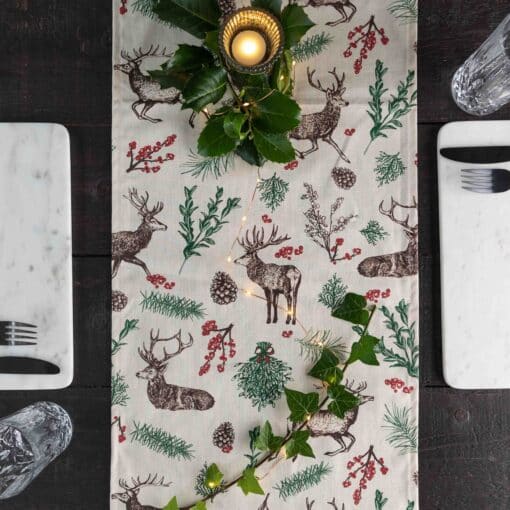 Cherith Harrison Christmas Reindeer Table Runner