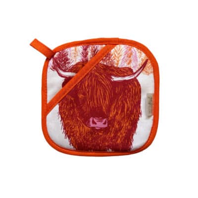 Cherith Harrison Highland Cow Pot Holder Front