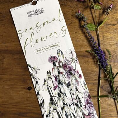 Cherith Harrison Seasonal Flowers Calendar on Table
