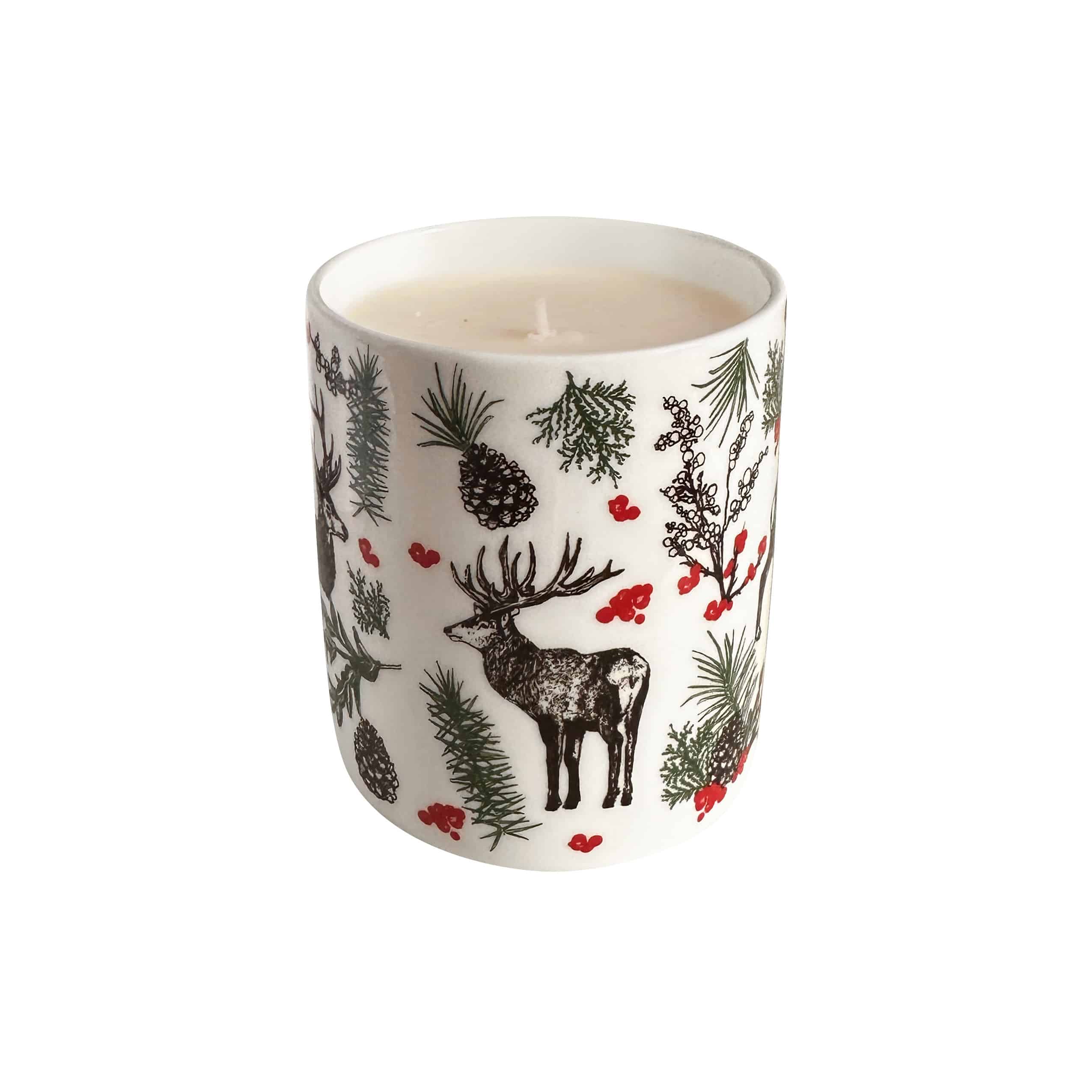 Luxury Christmas Reindeer Candle by Cherith Harrison