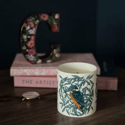 Luxury Kingfisher Candle by Cherith Harrison