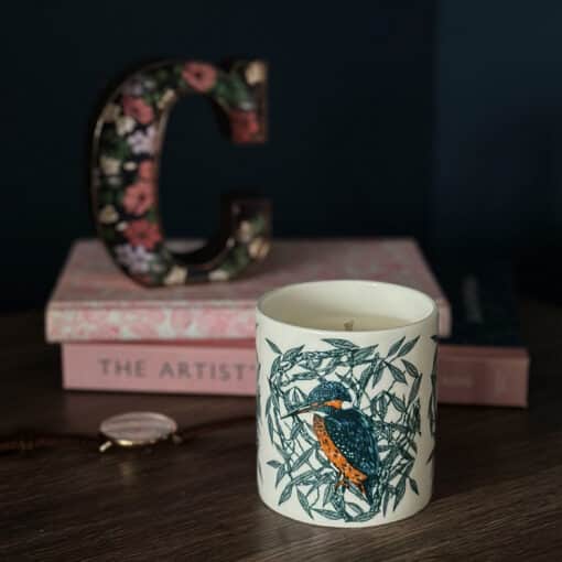 Luxury Kingfisher Candle by Cherith Harrison