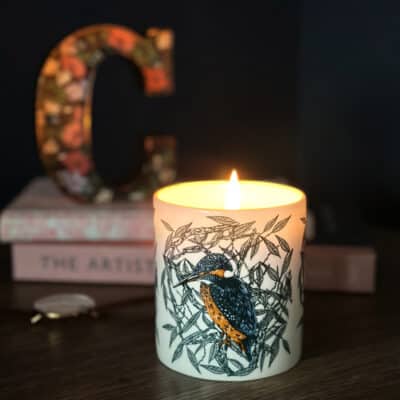 Luxury Kingfisher Candle by Cherith Harrison