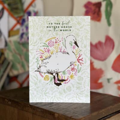 Mother's Day Goose Greetings Card by Cherith Harrison