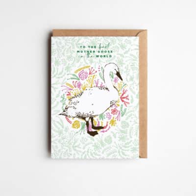 Mother's Day Goose Greetings Card by Cherith Harrison