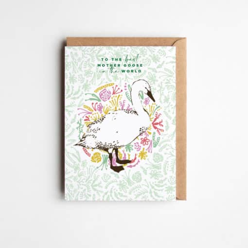 Mother's Day Goose Greetings Card by Cherith Harrison