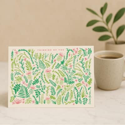 Thinking of You Card by Cherith Harrison on Neutral Surface